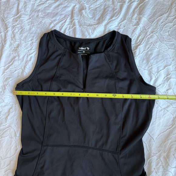 Baleaf Black Sleeveless Dress Pockets and Zip Up Neck Line Cut Out Back - Picture 5 of 5